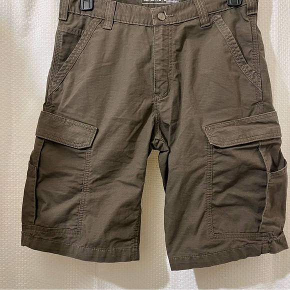Carhartt Ripstop Cargo Shorts Men’s Durable Outdoor Work Pockets Brown 32 - Picture 3 of 12